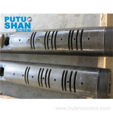 Parallel twin screw barrel for rubber extruder machine